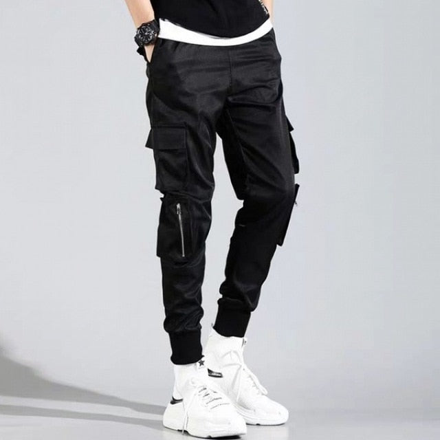 2020 Hip Hop Boy Multi-pocket Elastic Waist Design Harem Pant Men Stre –  Synthesize Cemetery