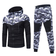 Load image into Gallery viewer, Men&#39;s sets Autumn Winter Camouflage Top Pants Sets Sports Fashion Suit Tracksuit Tracks Casual Mens Hooded Blouse pants new